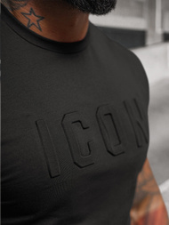 Vīriešu t-krekls melns OZONEE NB/MT3111