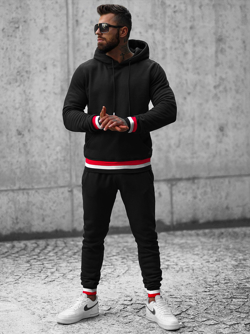 Vīriešu treniņtērps melns OZONEE JS/8C60/3