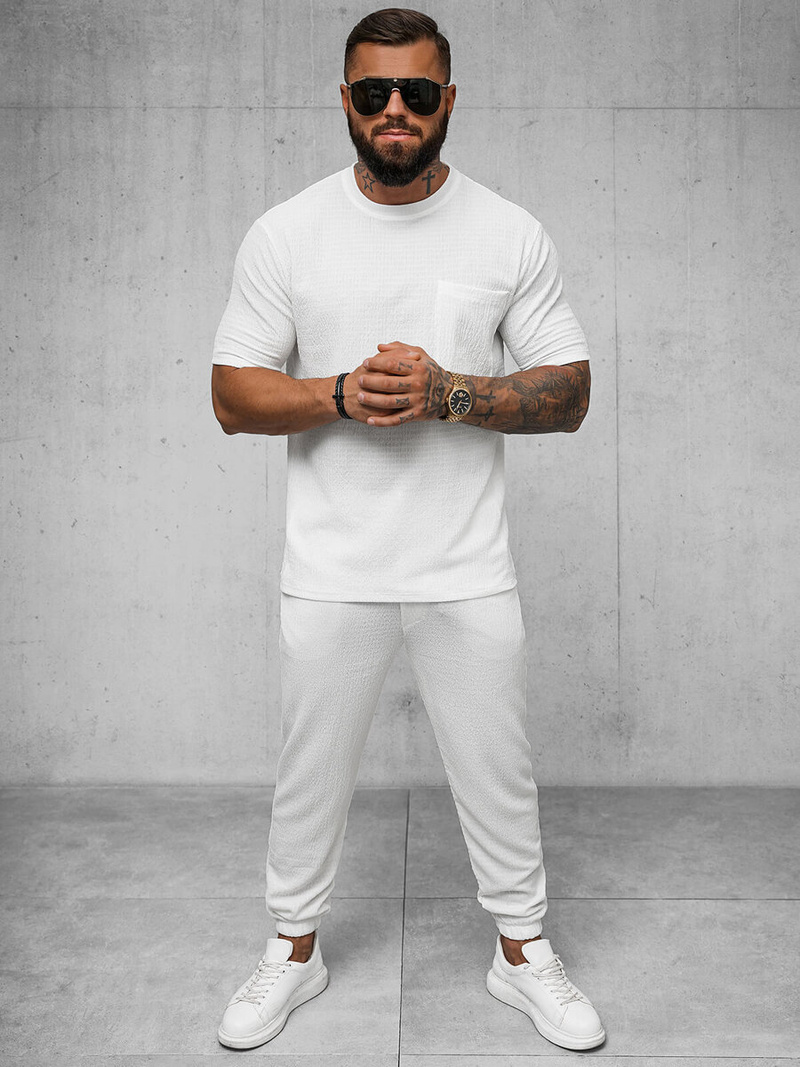 Vīriešu t-krekls balts OZONEE O/Y960T