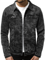 Vīriešu džinsa virsjaka melna OZONEE V/19320