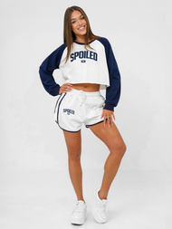 Sieviešu sporta tērps balti-tumši zils OZONEE JS/M58631AB