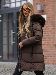 Sieviešu ziemas jaka šokolāde OZONEE JS/16M9059/158