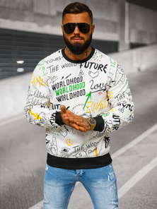 Vīriešu jaka balta OZONEE JS/8B1228/1