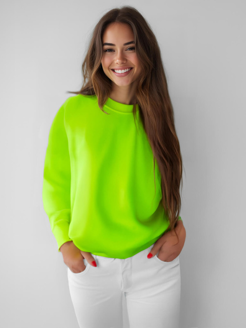 Sieviešu džemperis zaļi-neona OZONEE JS/W01Z