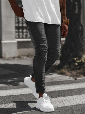 Vīriešu džinsi melni OZONEE NB/MP0025N