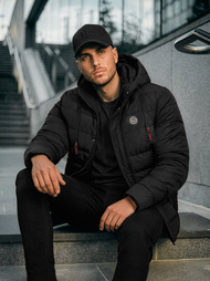 Vīriešu jaka melna OZONEE JS/31M5081/392Z