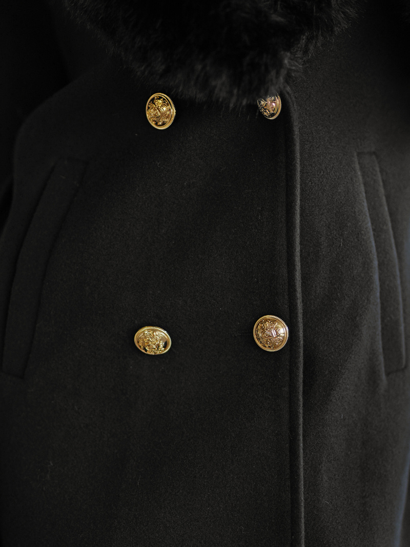 Sieviešu mētelis melns OZONEE JS/61M8509/392