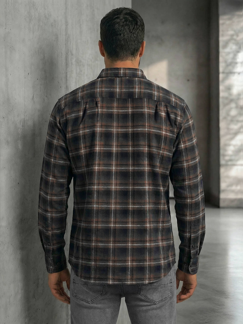 Vīriešu krekls tumši zila OZONEE V/V177Z