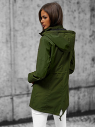 Sieviešu jaka divpusēja zaļa OZONEE JS/16M9081/136