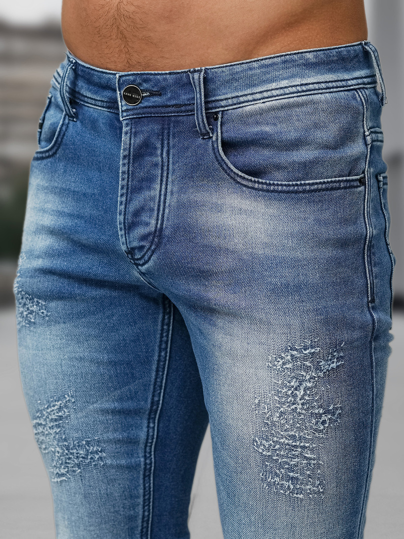 Vīriešu džinsi debesu zili OZONEE NB/MP0009BZ