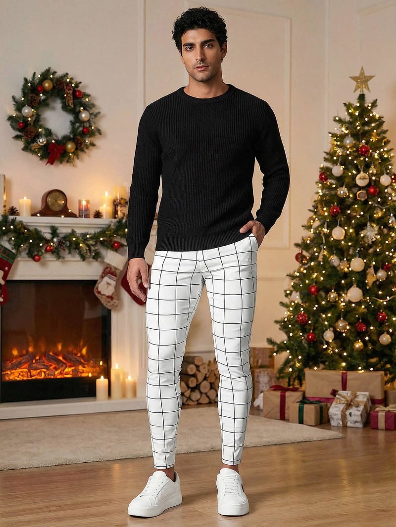 Vīriešu Chino Bikses Baltas OZONEE O/P4009Z