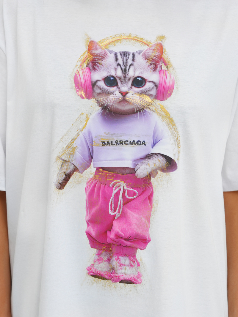 Sieviešu t-krekls balts OZONEE DJ77423