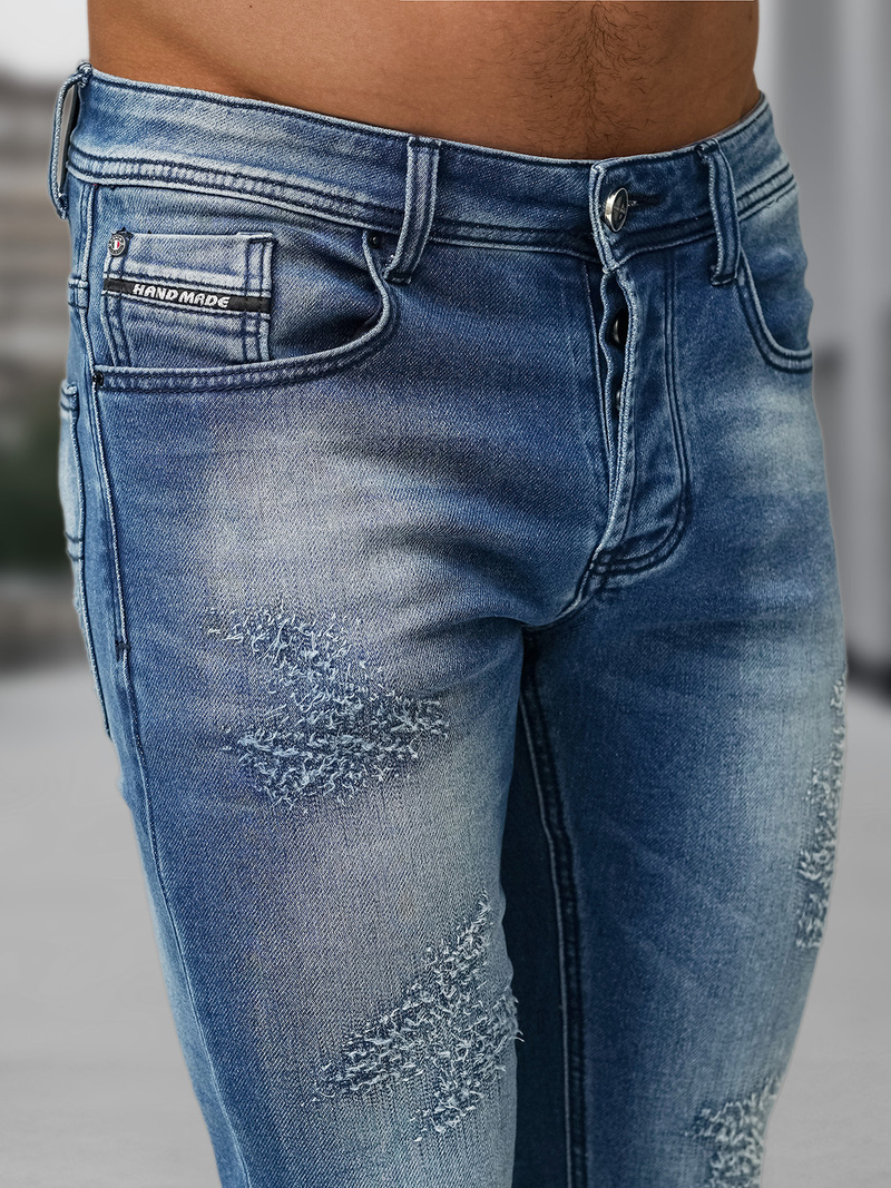 Vīriešu džinsi debesu zili OZONEE NB/MP0009BZ