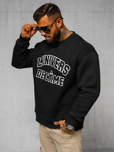 Džemperis melns OZONEE O/SWE23055