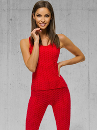 Sieviešu sporta tērps debesu sarkans OZONEE JS/YW88037/5