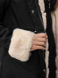 Sieviešu ziemas jaka melna OZONEE JS/M763/392Z