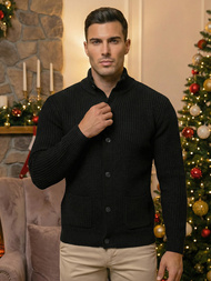 Vīriešu svīteris melns OZONEE NB/MM6020/4Z