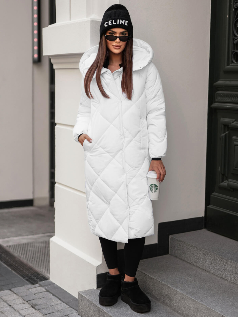 Sieviešu jaka balta OZONEE JS/5M3173/281Z