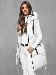 Sieviešu veste balta OZONEE JS/M788/281Z