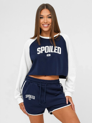 Sieviešu sporta tērps tumši zils-balts OZONEE JS/M58631AB