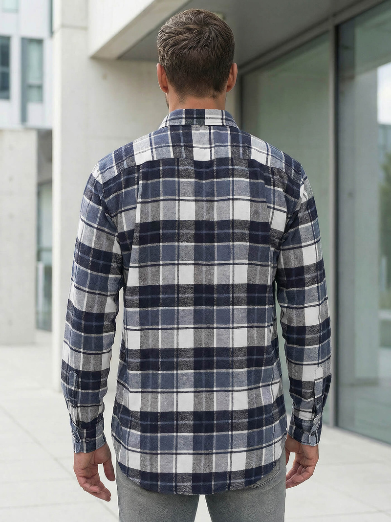 Vīriešu krekls tumši zila OZONEE V/V175Z