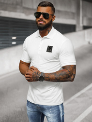 Vīriešu polo krekls balts OZONEE NB/MT3105