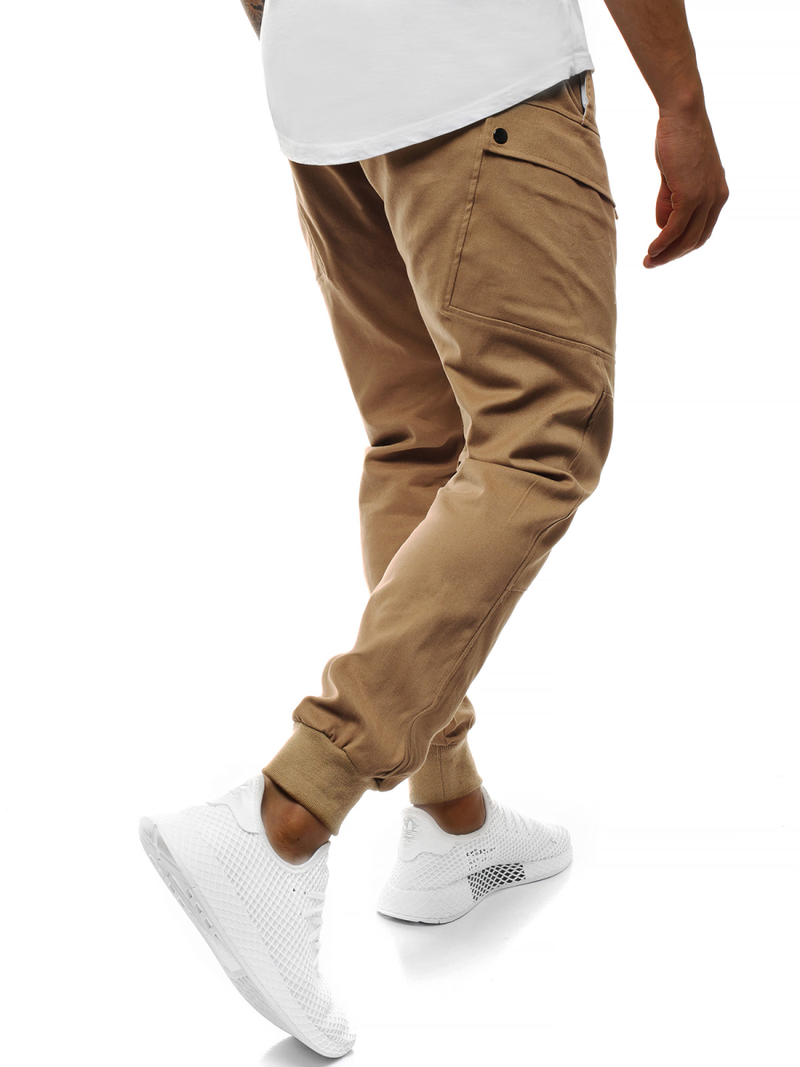 Vīriešu chino jogger bikses camel OZONEE O/11103