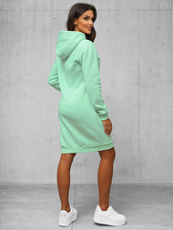 Sieviešu džemperis ar kapuci piparmētra OZONEE JS/YS10005/39Z