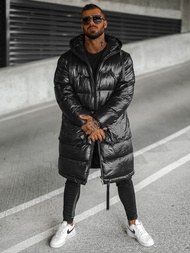 Vīriešu ziemas virsjaka melnā OZONEE O/M3205Z