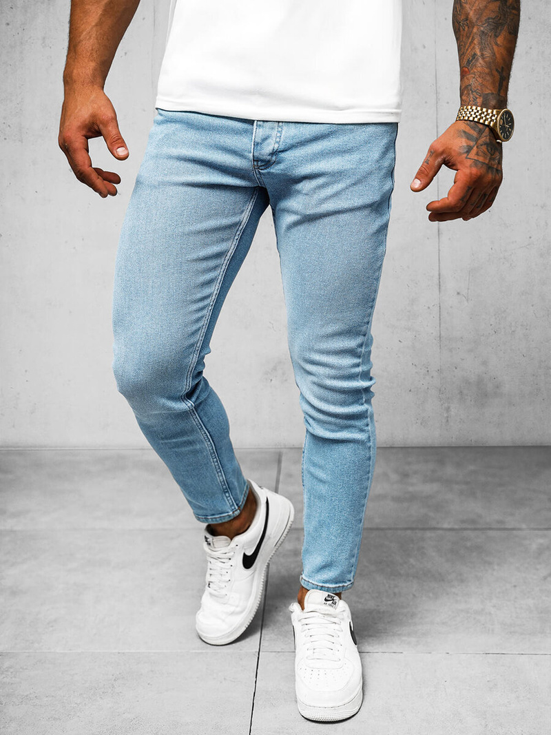 Vīriešu džinsi debesu zili OZONEE O/2335