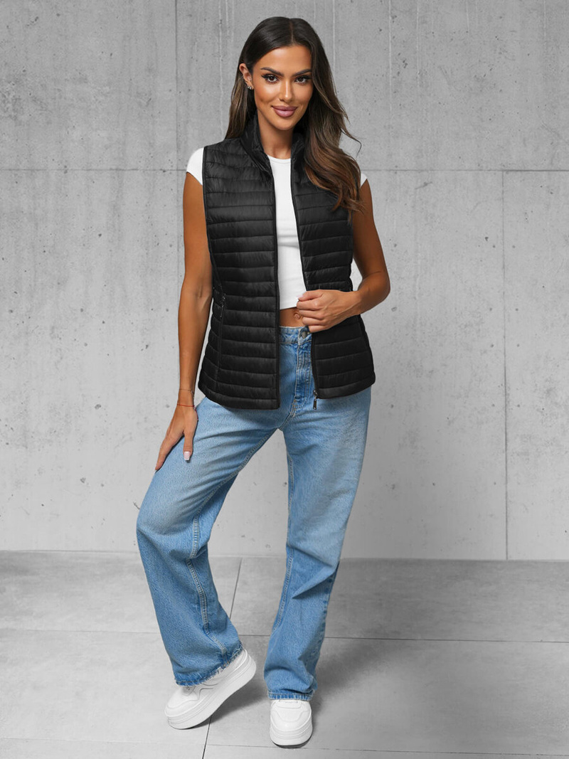 Sieviešu veste melna OZONEE JS/16M9072/392
