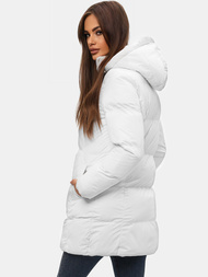 Sieviešu ziemas jaka balta OZONEE JS/5M722/281