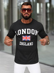 Vīriešu T-krekls Melns OZONEE JS/8B1373/3