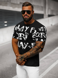 Vīriešu T-krekls Melns OZONEE O/8T1280/3