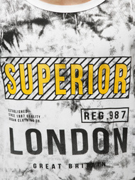 Vīriešu T-krekls bez piedurknēm balts OZONEE JS/SS11037Z