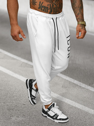 Vīriešu sporta bikses baltas OZONEE O/D9125Z