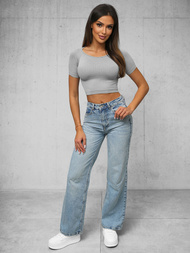 Blūze sievietēm pelēka OZONEE O/ZL-025