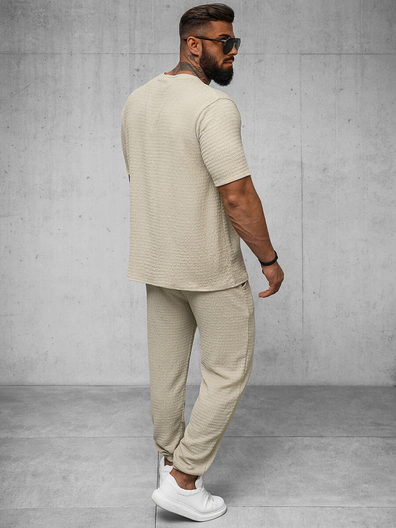 Vīriešu t-krekls smilšu OZONEE O/Y960T