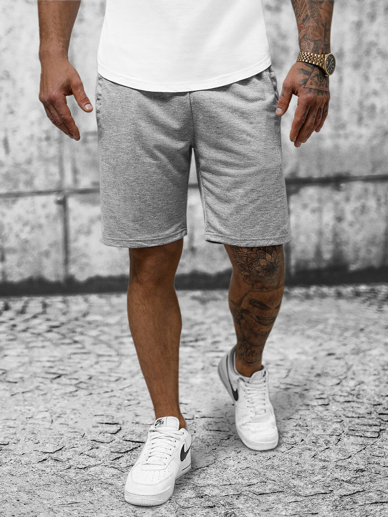 Vīriešu sporta šorti pelēks OZONEE JS/8K100/2Z