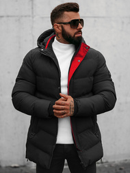 Vīriešu virsjaka melna OZONEE N/7330Z