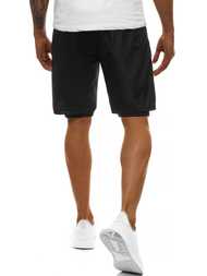 Vīriešu sporta šorti melni OZONEE O/11127