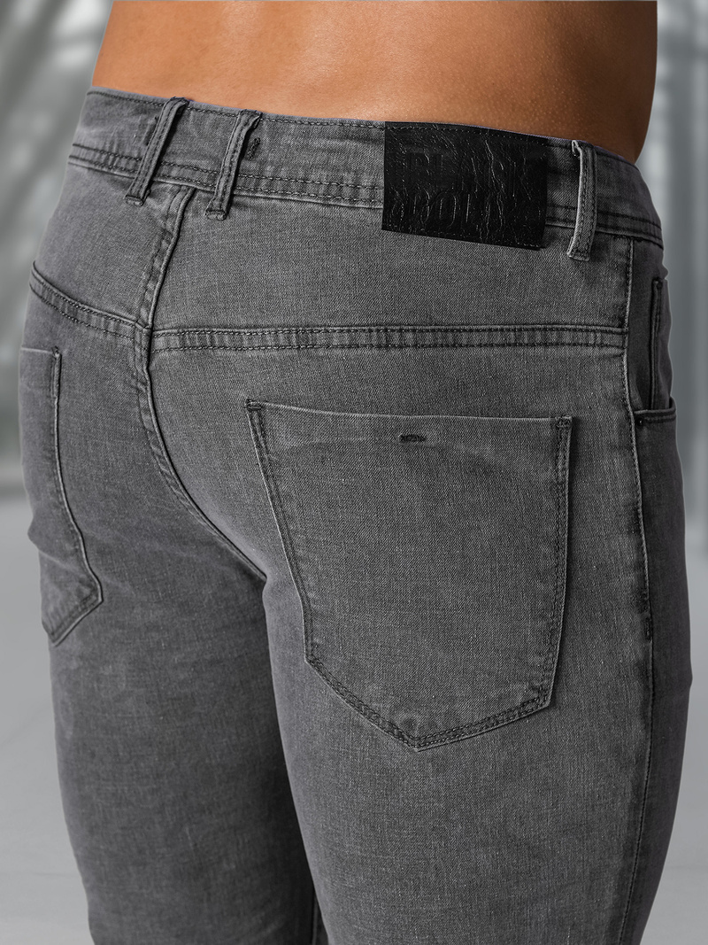 Vīriešu džinsi grafīta OZONEE NB/MP0192GSZ