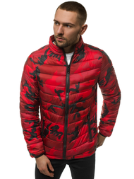 Vīriešu pārejas virsjaka sarkana-kamuflāža OZONEE JS/SM80Z