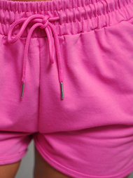 Sieviešu sporta šorti tumši-rozā OZONEE JS/8K1256/19