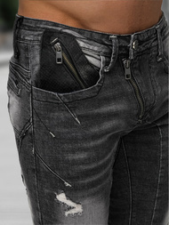 Vīriešu džinsi debesu melni OZONEE NB/MP0045NZ