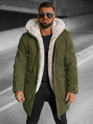 Vīriešu parka zaļa OZONEE JS/5M120/136Z