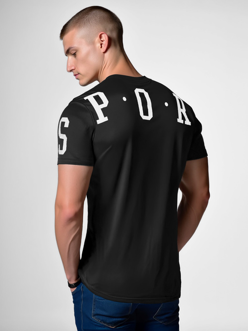 Vīriešu T-krekls Melns OZONEE O/8T1260/3Z