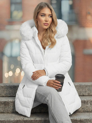 Sieviešu jaka balta OZONEE JS/16M9121/281Z