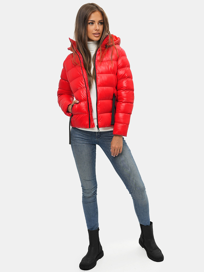 Sieviešu ziemas jaka sarkana OZONEE JS/M782/270