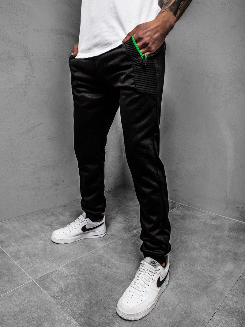 Vīriešu sporta bikses melnas OZONEE JS/JZ11020Z